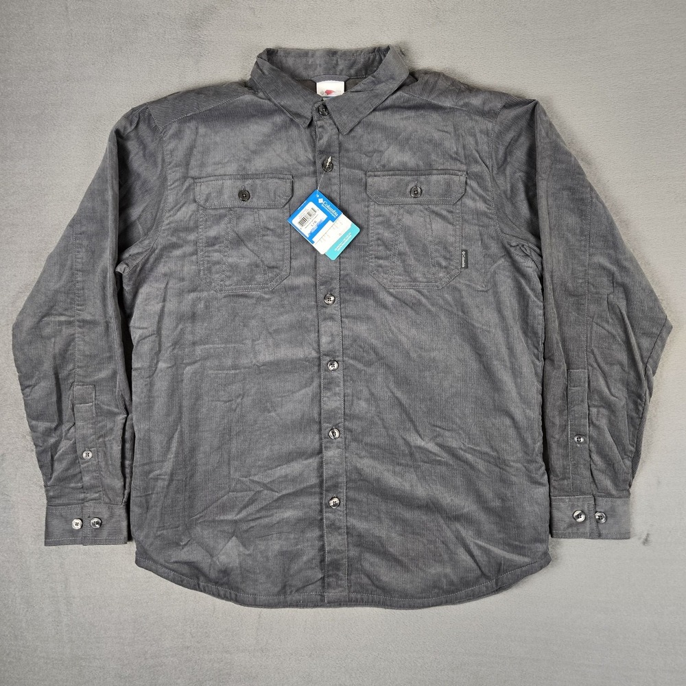 Columbia Shirt Mens Large Newberry Springs Overshirt Coduroy Button Down Outdoor
